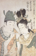 喜多川歌麿：玄宗皇帝 楊貴妃