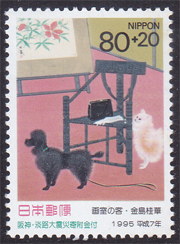 金島桂華：画室の客