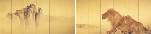 Takeuchi Seiho: Lions and Cliffs